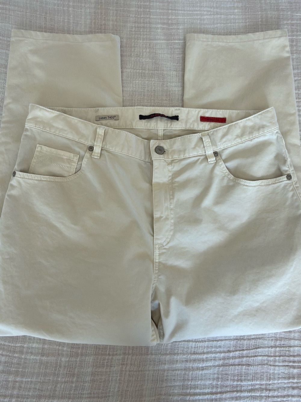 🌾 STONE ALBERTO Luxury T400 Modern Fit Pants W36 L34 👖 Premium Designer Chinos 🐪